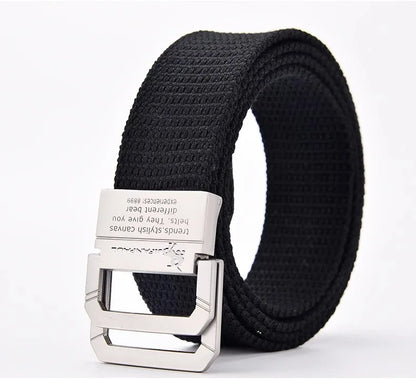 JIFANPAUL Brand New Canvas Belt Outdoor Tactical Belt Unisex High Quality Canvas Belts for Jeans Male Luxury Casual Straps