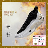 Li-Ning Men's WAY OF WADE 11 WHITE HOT Professional Basketball Shoes Carbon Plate Cushion Support Indoor Sneakers ABAU049