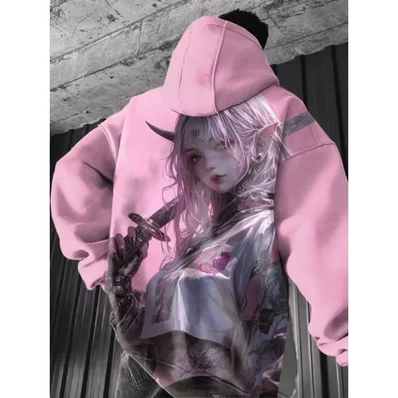 Japanese Anime 3d Print Hoodie Men Women Fashion Sexy Samurai Tracksuit Casual Hoodie Sweatshirt Autumn Winter Clothes Y2k Coat