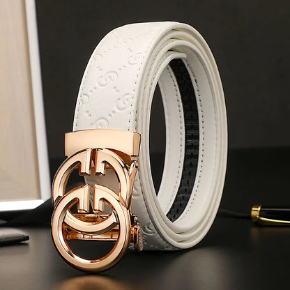 New wide 3.4cm Women's Belt Formal Leather Canvas Belt Women High Quality Metal Buckle Male Belt for men jeans work belt