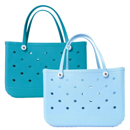 XL Extra Large Beach Bag EVA Rubber Waterproof Beach Travel Picnic Storage Basket Women Shopping Handbag Sac Jelly Tote Bag
