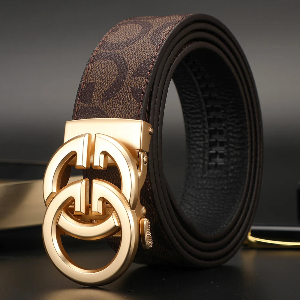 New Business Men Belts Casual Fashion Luxury Lady Designer Famous Brand Male G Buckle Women Leather Belt for women dress