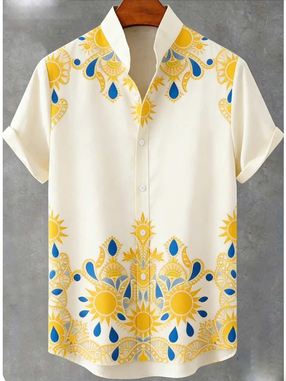 2026 Men's New Natural Tiger Phoenix Pattern 3D Printed Linen Casual Shirt Hawaiian Outdoor Activity Short-sleeved Clothing Men