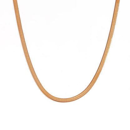 MamacitaSlay water wave chain snake chain Women's stainless steel necklace Bracelets Belly Chain Various styles Jewelry