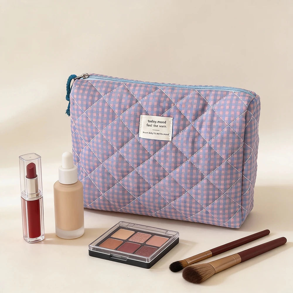 Airfriend Makeup Bag Pink Cosmetic Girl'S Toiletry Soft Makeup Cute Cosmetic Bag Toiletry Organizer Women'S Travel Cosmetic Bag
