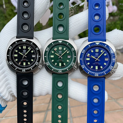 STEELDIVE SD1970 Automatic Mechanical Diver Watch Captain Willard NH35 Watches TURTLE Homage Water Resistant 200M Dive Watch Men