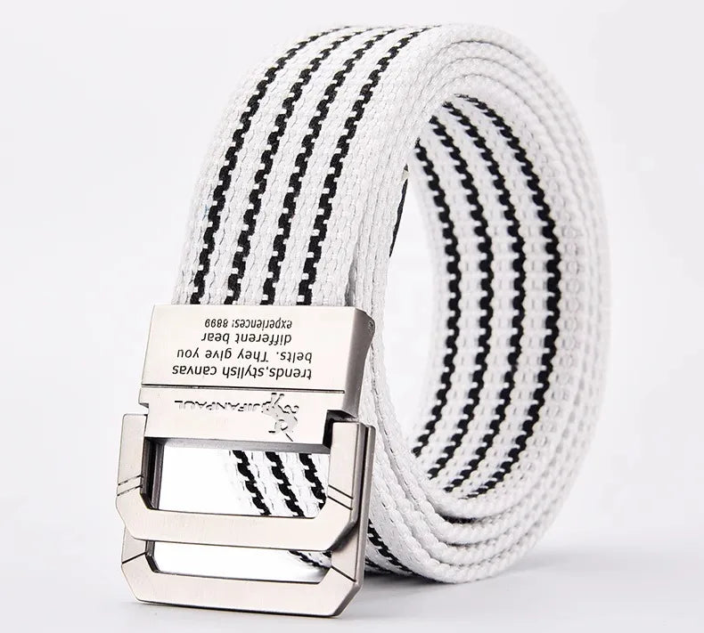 JIFANPAUL Brand New Canvas Belt Outdoor Tactical Belt Unisex High Quality Canvas Belts for Jeans Male Luxury Casual Straps