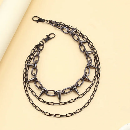 Hip Hop Punk Rock Metal Pants Waist Chain Men Women Key Chain Trousers Chain Wallet Keychain Jeans Unisex Hip-hop Jewelry Gift