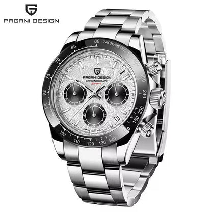 New PAGANI DESIGN PD1644 Luxury Men's Quartz Watch Automatic date Wristwatches Sport 100m Waterproof Chronograph Men Gift