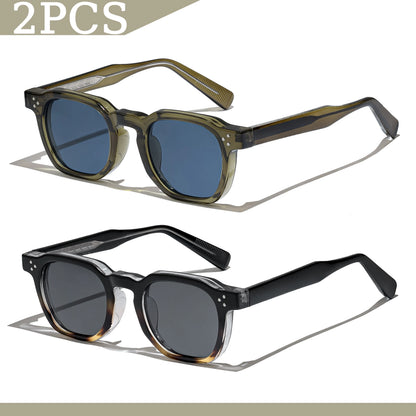 1/2/3 Pcs Wholesale New Square Retro Sunglasses Men Fashion Punk Sun Glasses Women Travel Eyewear Lunette De Soleil Femme UV400