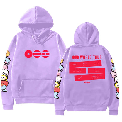 A-Arirang Album Tour Graphic Print Hoodies Pop Fans Gifts Clothing Women Men Comfortable Pullover Fashion New Casual Loose Hoody