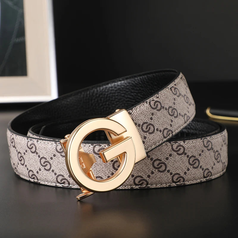 New Business Men Belts Casual Fashion Luxury Lady Designer Famous Brand Male G Buckle Women Leather Belt for women dress