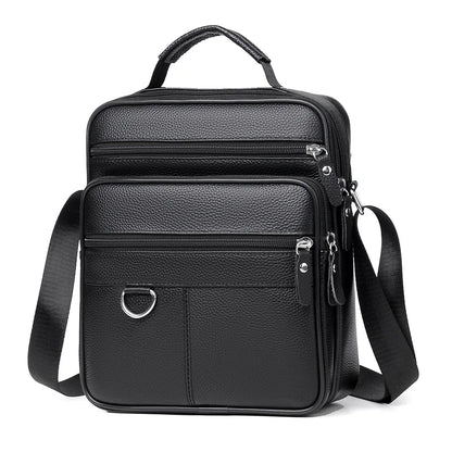 High quality genuine leather men's crossbody bag soft cowhide simple, casual, business style small shoulder bag for men Handbag