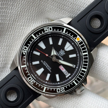 STEELDIVE New SD1961 43.8mm BGW9 Blue Luminous Sapphire Glass NH36 Automatic 200m Waterproof Mens Dive Watch with Ceramic Bezel