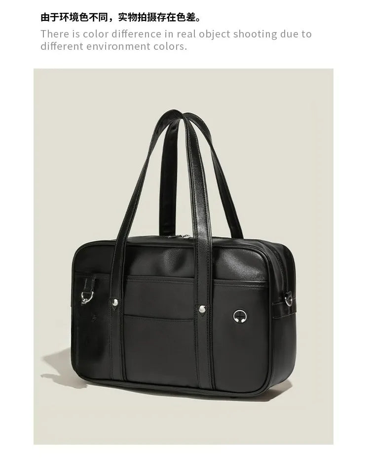 Japanese two-dimensional student JK uniform bag girl PU schoolbag COS wear-resistant waterproof one-shoulder Messenger handbag