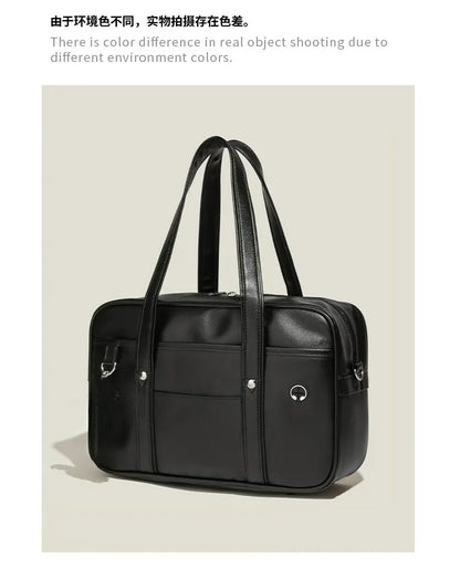 Japanese two-dimensional student JK uniform bag girl PU schoolbag COS wear-resistant waterproof one-shoulder Messenger handbag