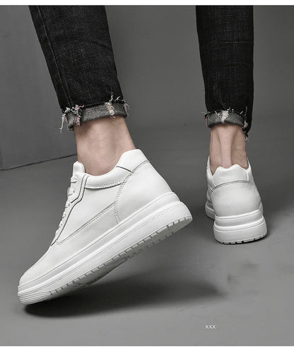 High Quality Men Sneakers Elevator Shoes for Men Fashion Casual Shoes Comfortable Leather Sports Shoes height increase 6/8/10cm