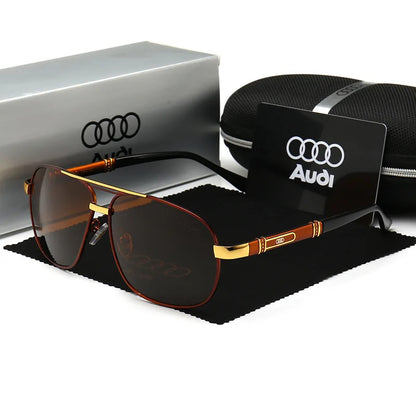 Audi Polarized UV400 Driving Sunglasses for Men/Women Square Frame Glasses Wholesale Gift for Auto Enthusiasts