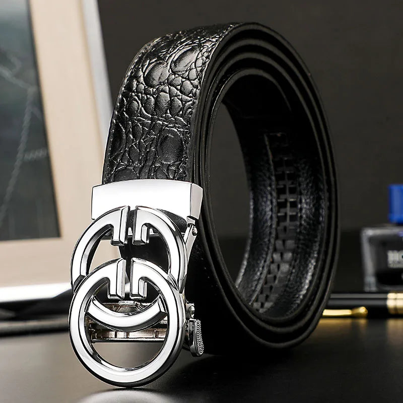 New wide 3.4cm Women's Belt Formal Leather Canvas Belt Women High Quality Metal Buckle Male Belt for men jeans work belt