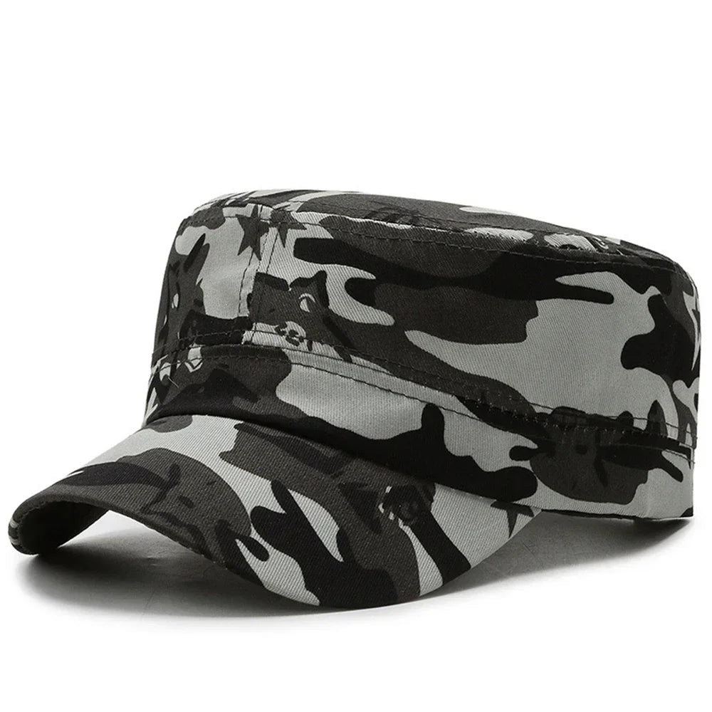 Unisex Cotton Men Cap Spring Summer Beach Outdoor Street Street Cool Church Sunhat Flat Top Hat With Red Star Dropshipping