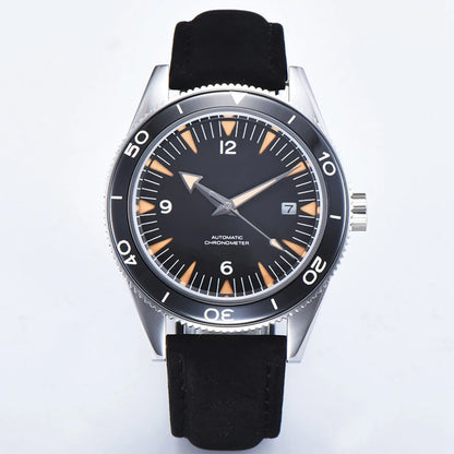 Custom Logo NH35 Movement Watch 10bars Mens 41mm Sapphire Ceramic Bezel Male Mechanical Clock Diver Sports Automatic Wristwatch