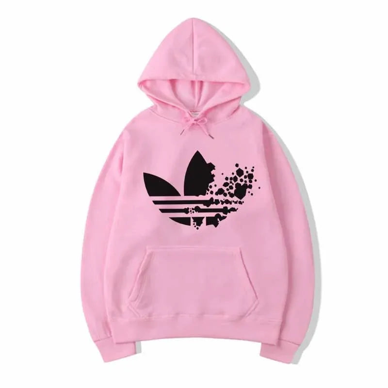 Men's Fashionable and Versatile Fleece Sweatshirt, Thin and Warm, Three-dimensional Pocket, Printed Fit