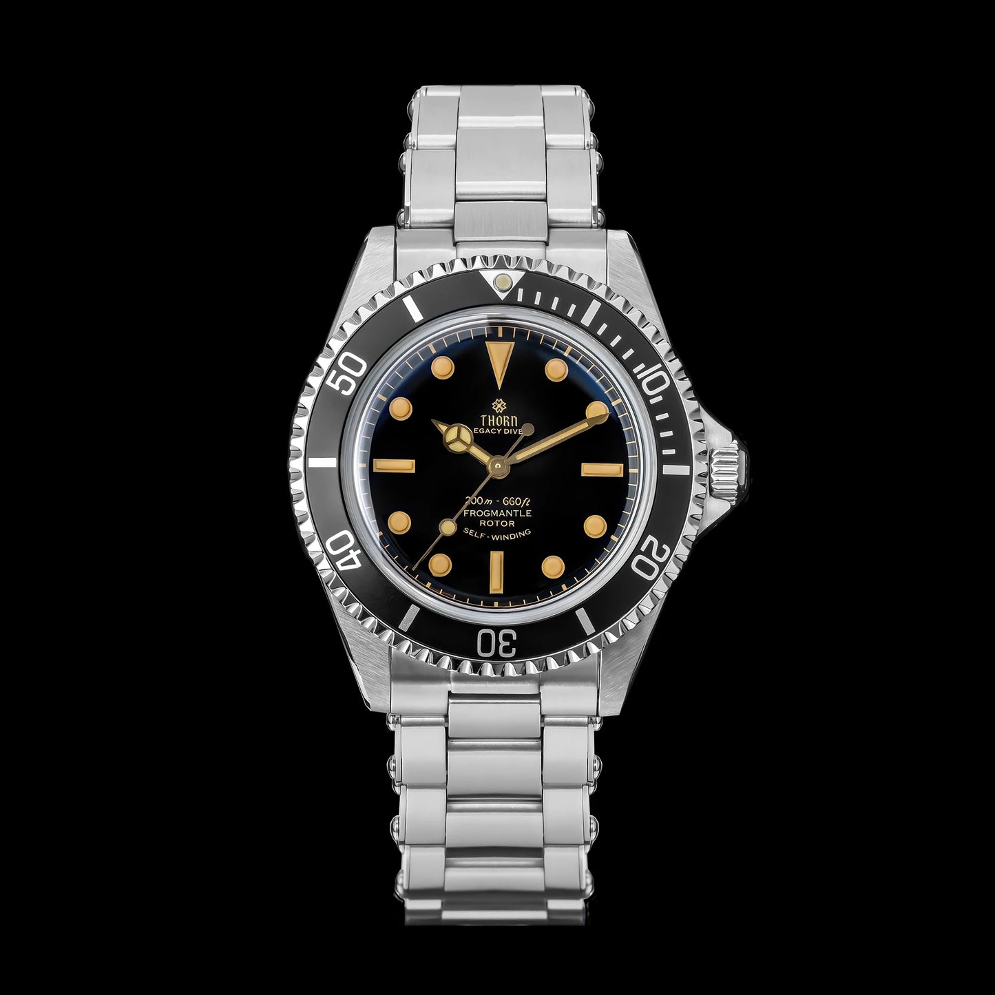 THORN T023 V2 40mm Men Watch 36L Stainless Steel PT5000 Automatic Movement Mechanical Watch Sapphire 200m Waterproof Writwatch