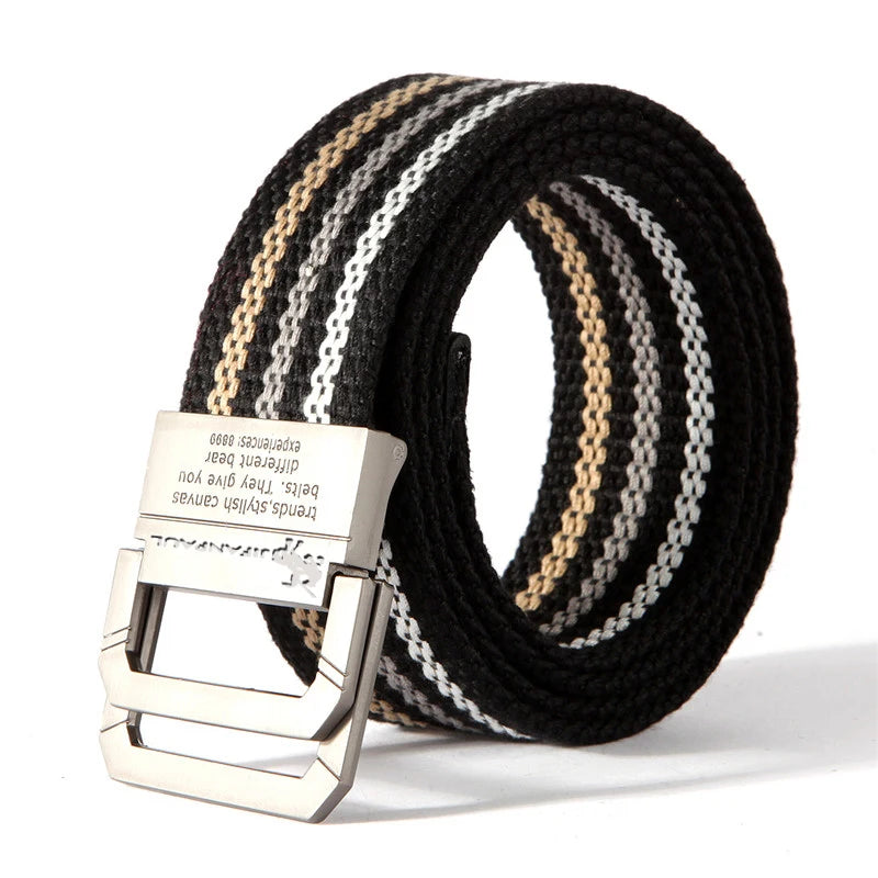 JIFANPAUL Brand New Canvas Belt Outdoor Tactical Belt Unisex High Quality Canvas Belts for Jeans Male Luxury Casual Straps