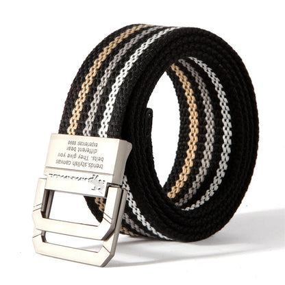 JIFANPAUL Brand New Canvas Belt Outdoor Tactical Belt Unisex High Quality Canvas Belts for Jeans Male Luxury Casual Straps