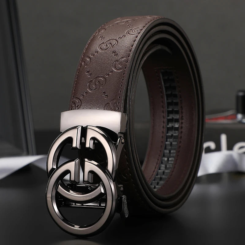 New wide 3.4cm Women's Belt Formal Leather Canvas Belt Women High Quality Metal Buckle Male Belt for men jeans work belt