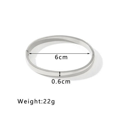 Fashion Design Gold Color Zircon And Cross Nut Nail Bangle Gold & Stainless Steel For Woman Bracelet buckle Classic jewelry