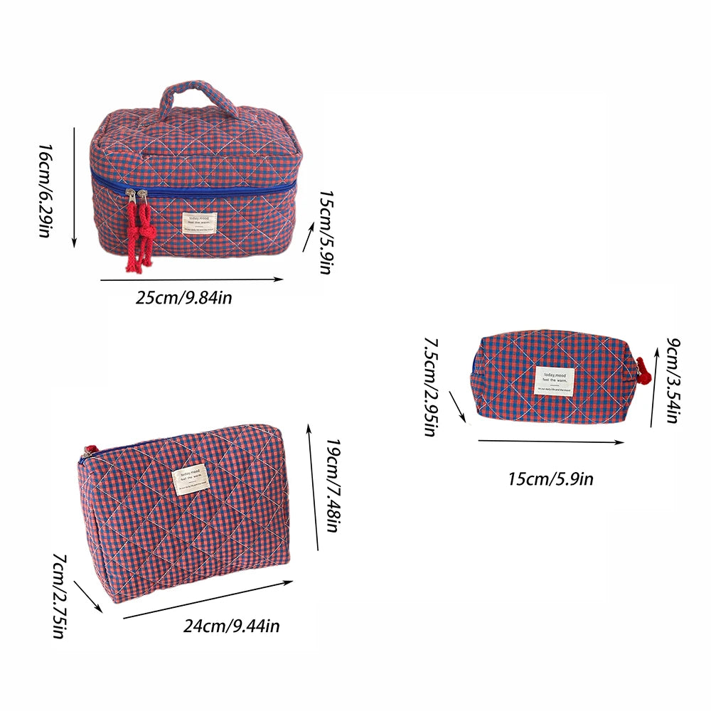 Airfriend Makeup Bag Pink Cosmetic Girl'S Toiletry Soft Makeup Cute Cosmetic Bag Toiletry Organizer Women'S Travel Cosmetic Bag