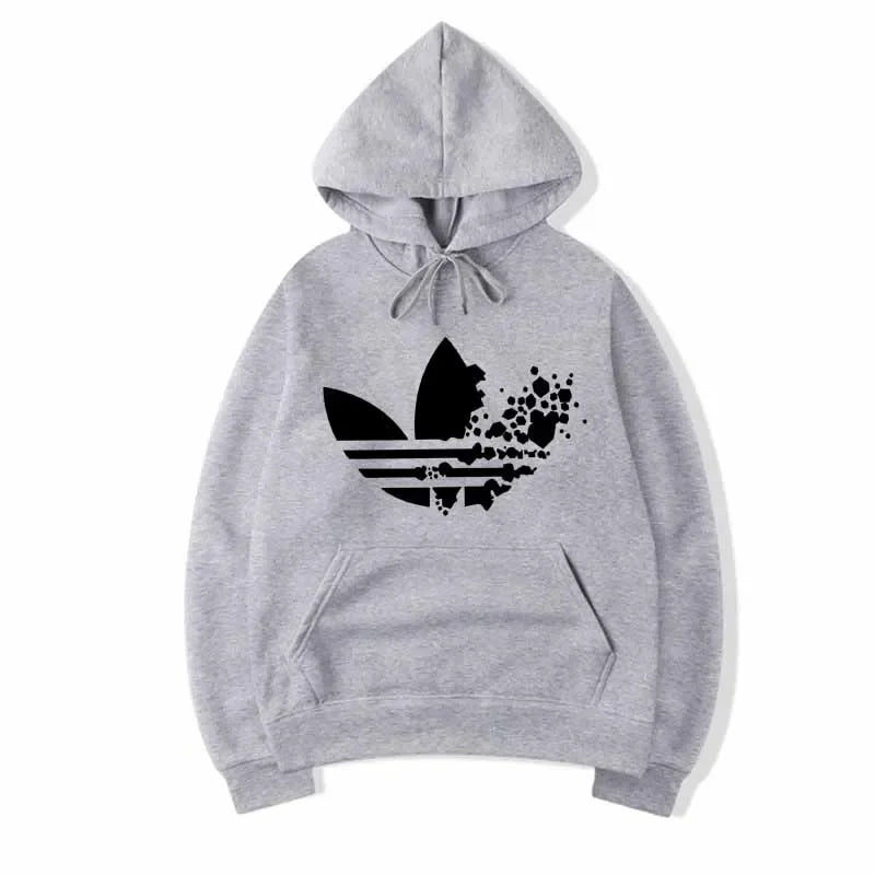 Men's Fashionable and Versatile Fleece Sweatshirt, Thin and Warm, Three-dimensional Pocket, Printed Fit