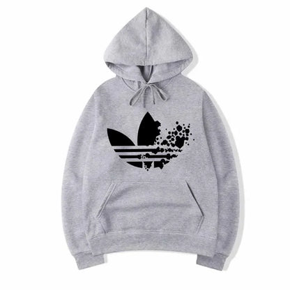 Men's Fashionable and Versatile Fleece Sweatshirt, Thin and Warm, Three-dimensional Pocket, Printed Fit