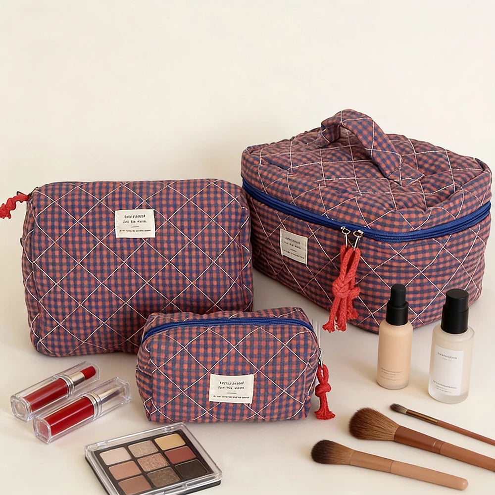 Airfriend Makeup Bag Pink Cosmetic Girl'S Toiletry Soft Makeup Cute Cosmetic Bag Toiletry Organizer Women'S Travel Cosmetic Bag