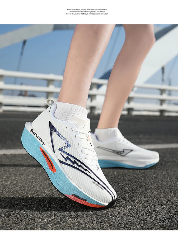 Running Shoes Carbon Board Speciality Marathon Men Sports Breathable Lightweight Women's Comfortable Athletic Nonskid Sneakers