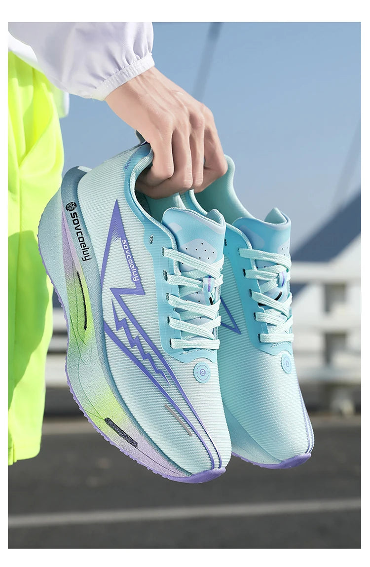 Running Shoes Carbon Board Speciality Marathon Men Sports Breathable Lightweight Women's Comfortable Athletic Nonskid Sneakers