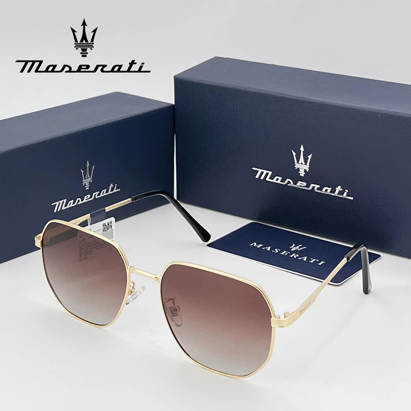 MASERATI UV400 Polarized Sunglasses Lightweight Frameless for Cycling Driving Outdoor Unisex Men Women Daily Sunglasses 20345