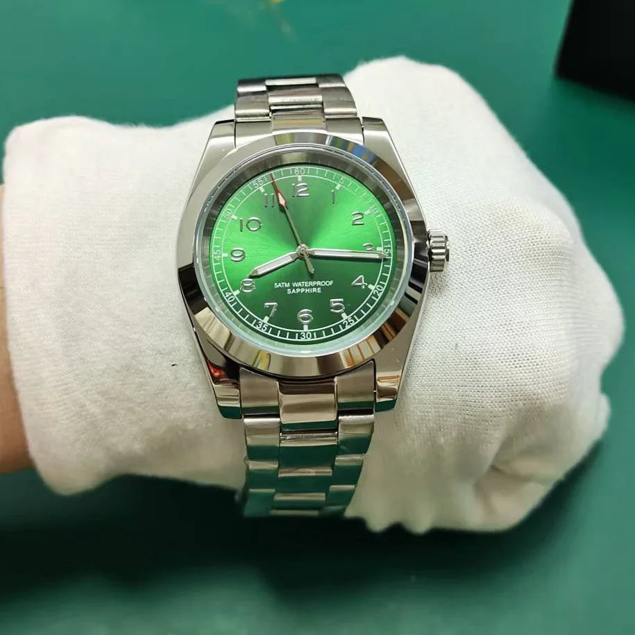 DD39MM Sapphire Glass Men`s Watch Stainless Steel Japan Quartz Movement 50M Waterproof Men business luxury Swimming Clock