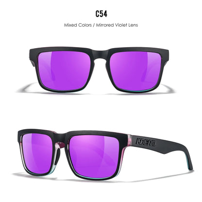 KDEAM Unisex Square Sunglasses Polarized Coated Lens Suitable For Driving Fishing Sunglasses Anti-Blue Light Computer Eyeglasses