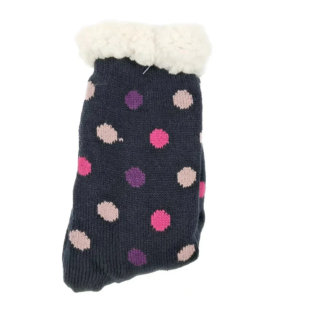 Christmas Gift Thermal Socks Women Winter Warm nightwear Plush Soft Floor Fuzzy Fluffy Fur Slipper Sock Thick Ladies Cute Cow