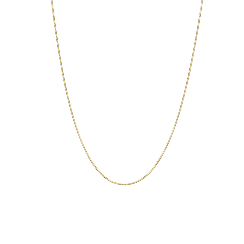 MamacitaSlay water wave chain snake chain Women's stainless steel necklace Bracelets Belly Chain Various styles Jewelry