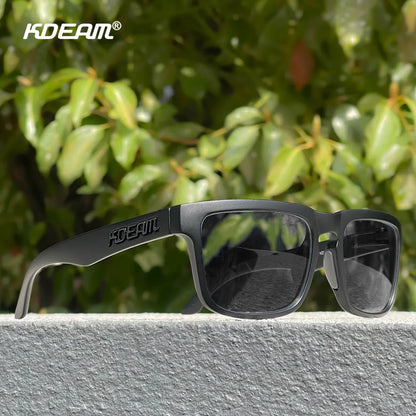 KDEAM Unisex Square Sunglasses Polarized Coated Lens Suitable For Driving Fishing Sunglasses Anti-Blue Light Computer Eyeglasses