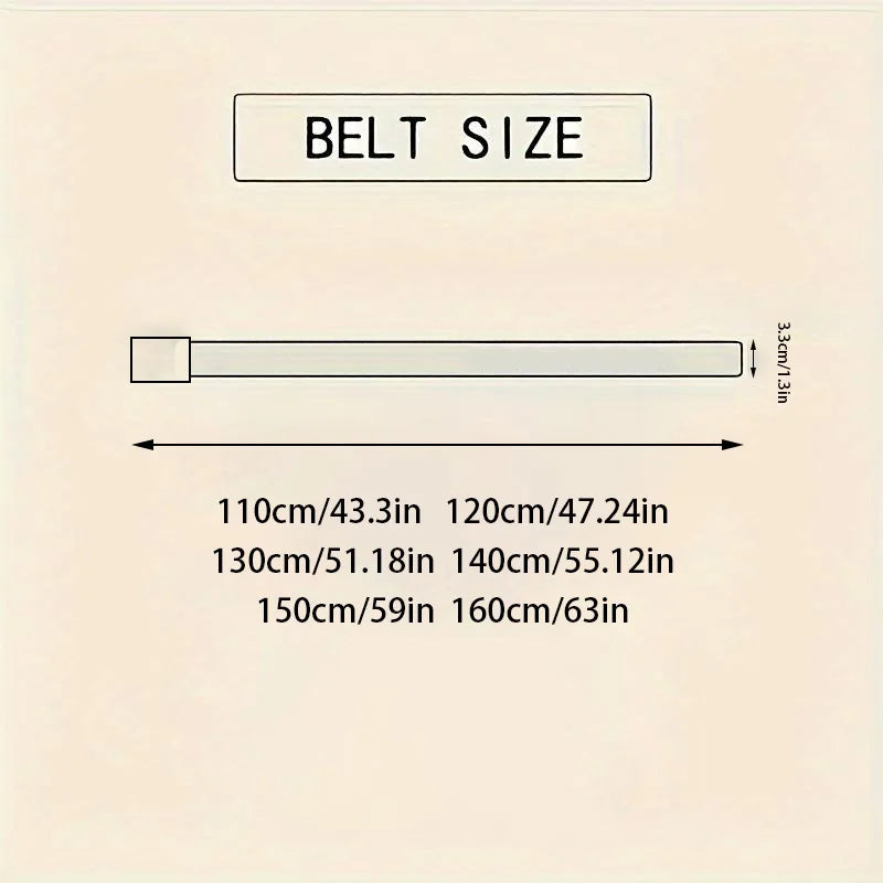 OYIFAN Fashion Men's Belt Men's Genuine Leather Belt Automatic Buckle Ratchet Belt Random Adjustment
