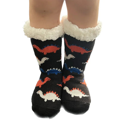 Christmas Gift Thermal Socks Women Winter Warm nightwear Plush Soft Floor Fuzzy Fluffy Fur Slipper Sock Thick Ladies Cute Cow